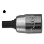 BETA - Chiave a bussola giravite maschio esagonale Acciaio Cromato - con inserto brunito  - 900ME 1/4 MM.5