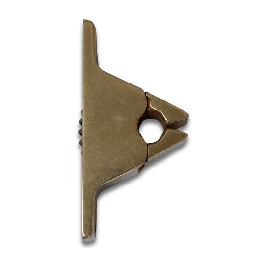 Fermascuri Ghidini 49206000001 a pinza con molla Ottone naturale