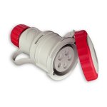 FANTON - Presa mobile industriale CEE diritta 3P+N+T 32A  6h IP67 380-415V Rosso/bianco 71165