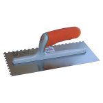 PAVAN - Frattone Eccelsa con lato destro dentato 280 x 120 x 0,6 mmLama in acciaio - Manico ergonomico con rivestimento in morbido materiale antiscivolo