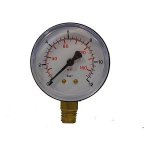 WALMEC - Manometro radiale per compressore  con doppia scala bar - psi   