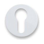 GHIDINI - Bocchetta tonda foro Yale  Nylon Bianco Minny