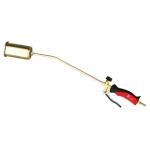 PROJECT03 - Cannello da riscaldo con leva Corpo in metallo - impugnatura materiale plastico -rubinetto posteriore di regolazione 35 kW 2500 gr/h Piezoelettrico