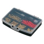 Terry - Organizer portaminuteri con 7 scomparti e coperchio trasparente 175 x 122 x 30 mm Plastica alta resistenza agli urti Pro Organizer