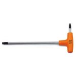 BETA - Chiave maschio piegata con impugnatura di manovra per viti impronta Torx Acciaio cromato - Impugnatura in materiale plastico  -  97TTX mm 40