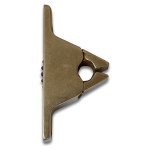 GHIDINI - Pinza blocca porta/scuri a molla  Ottone Ottone naturale non verniciato 