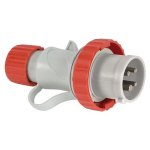 FANTON - Spina mobile industriale CEE diritta 3P+T 16A  6h IP67 380-415V Rosso/bianco 70144