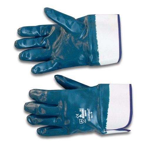 Guanti lavoro Neri 350015 NBR EDMOND 912 Bianco e Blu