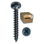 Viti legno Mustad PVACZC500400KNC PANEL VIT Zincato nero