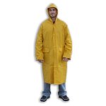 NERI NW -  Cappotto impermeabile Pluvio XXL PVC Poliestere  390 gr/mq Spessore 0,30 mm Cappuccio fisso PLUVIO GIALLO XXL