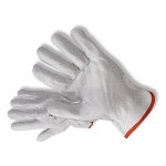ISSALINE - Guanti da lavoro Top Pelle fiore bovino - Polso orlato - Elastico stringipolso  TG 10 07140 TG.10