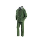 NERI NW -  Completo impermeabile Pluvio XXL PVC Poliestere  390 gr/mq - Giacca:Spessore 0,30 mm Cappuccio  PLUVIO VERDE XXL