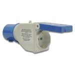Adattatore Fanton 73108 spina CEE 220V Blu e Bianco