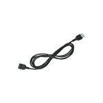 FANTON - Prolunga lineare 3,0 mt 3G0,75 H05VV-F 2P+T 10A standard italiano 2P+T 10A standard italiano Nero 92081