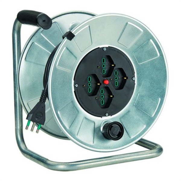 Avvolgicavo elettrico Fanton 14560 GOLIA METAL 4P e disgiuntore termic
