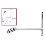 BETA - Chiave a T con bussola snodata per candele d’accensione Acciaio cromato - ISO 11168  -  957mm 20,8