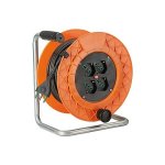 Avvolgicavo elettrico Fanton 10221 GOLIA 4P Arancio e Nero