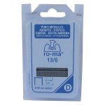 Ro-Ma - Punti metallici 13 per graffatrici  Tipo D - Ga22 - 2240 pz h. 6 mm