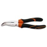 BETA - Pinza a becchi piatti lunghissimi piegati zigrinati Corpo in acciaio cromato - ISO 5745  - bi-materiale plastico antiscivolo 1164BM    MM 160