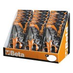 BETA - Espositore da banco 15 forbici elettrcisti in acciaio inox con microdentatura