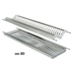 Scolapiatti incasso Tecnoinox XM 05L80VI10 INOXMATIC Cromo lucido