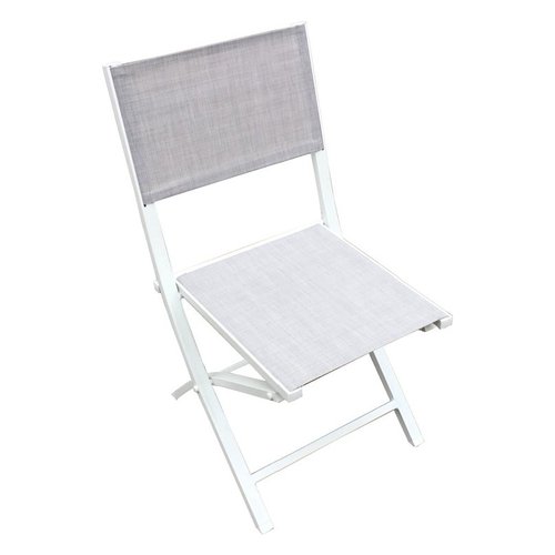 Sedia da esterno Amicasa LS TC511A CANOSA Bianco e Grigio