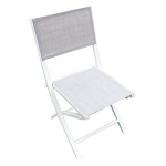 Sedia da esterno Amicasa LS TC511A CANOSA Bianco e Grigio