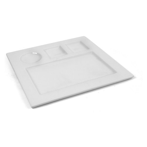 Casalinghi Porcellana Piatto quadro a scomparti 29 cm Just White