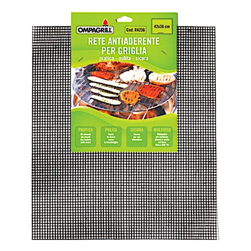 Antiaderente griglia Ompagrill R4236 in rete teflonata Nero