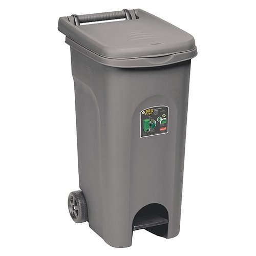 Bidone carellato Stefanplast 25603 URBAN ECO SYSTEM Con Pedale Grigio 