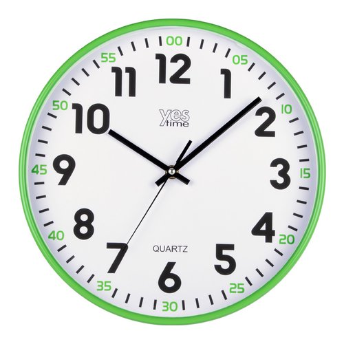 Orologio da parete Lowell 00720YV YES TIME Verde