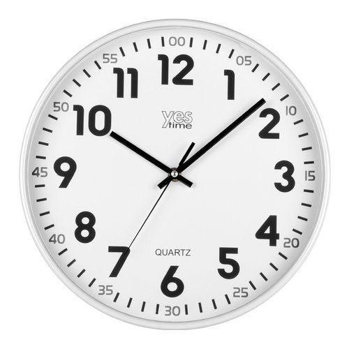 Orologio da parete Lowell 00720YB YES TIME Bianco
