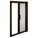 IRS - Zanzariera Standard Sottile avvolgibile orizzontale per porta Marrone 160 - 20 cm x 250 - 80 cm