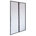 IRS - Zanzariera a tenda magnetica per porte Nero 140 cm x 250 cm