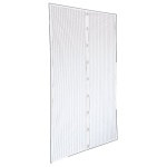 IRS - Zanzariera a tenda magnetica per porte Bianco 140 cm x 250 cm