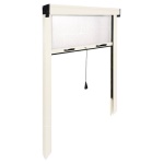 IRS - Zanzariera Standard Sottile avvolgibile verticale per porta Bianco 140 - 100 cm x 250 - 20 cm
