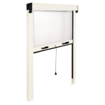 IRS - Zanzariera Standard Sottile avvolgibile per finestra Bianco 80 - 60 cm x 170 - 20 cm