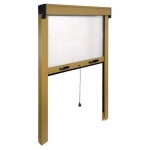 IRS - Zanzariera Standard Sottile avvolgibile per finestra Bronzo 120 - 100 cm x 170 - 20 cm