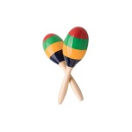 Master Music - Maracas L. F. Copp.Maracas Legno Color.Grandi 400389