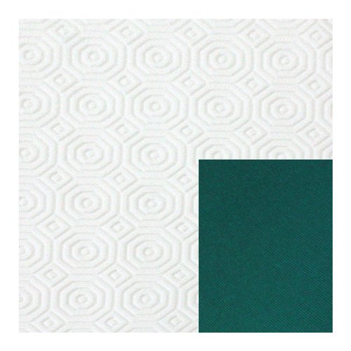 Mollettone Tavola & Co. P131001 Bianco e Verde