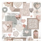 Tovaglia in rotolo Tavola & Co. P117072 Cuori Love