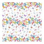 Tavola & Co. - Tovagliato in rotolo per il taglio a metro Tela cerata h. 1,4 x L. 20 metri Farfalle Collezione tavola