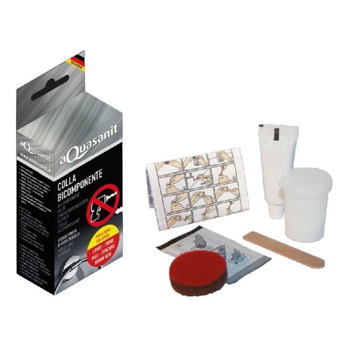 Colla specifica Idro Bric 00006G AQUASANIT Bicomponente per Metallo