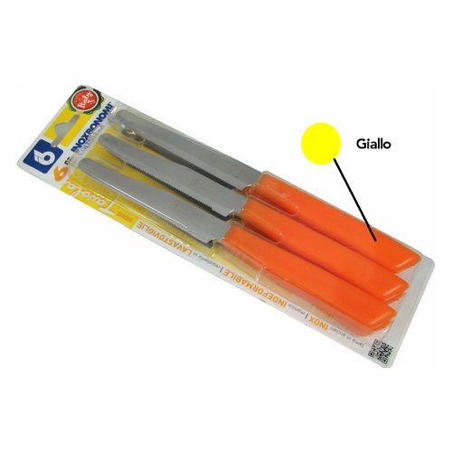 Set coltelli Coltellerie Inox Bonomi 30006GSC Giallo