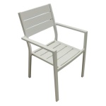 Sedia con braccioli Amicasa LS TC 805 KARIM Bianco