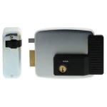 CISA - Elettroserratura da applicare a cilindro per cancelli e porte ferro apertura interno SX entrata 70 mm