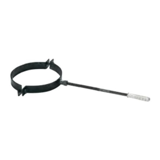 Reggitubo canna fumaria Save Fumisteria NN212 PLUS LIGHT Nero opaco