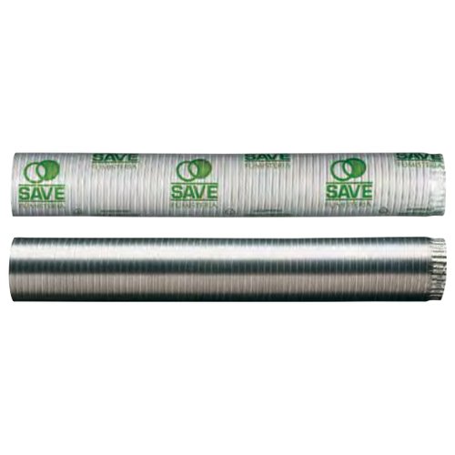 Tubo canna fumaria Save Fumisteria FB1204 AIR telescopico flex Bianco