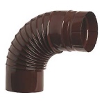 Save Fumisteria - Save Fumisteria GOMITO SMALTATO MARRONE CM 10