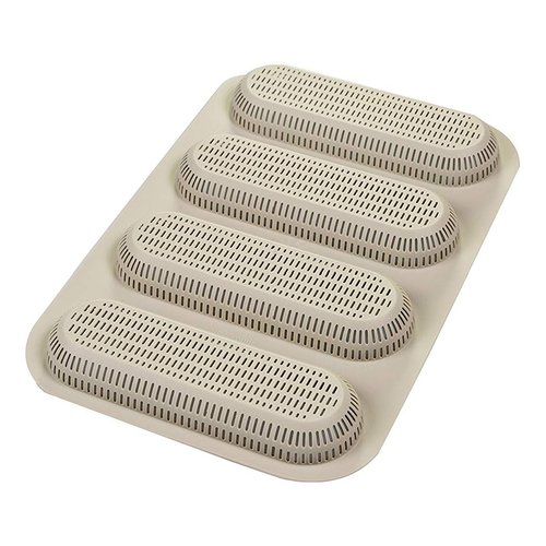 Stampo pane Silikomart 21002130065 4 Mini Baguette Grigio